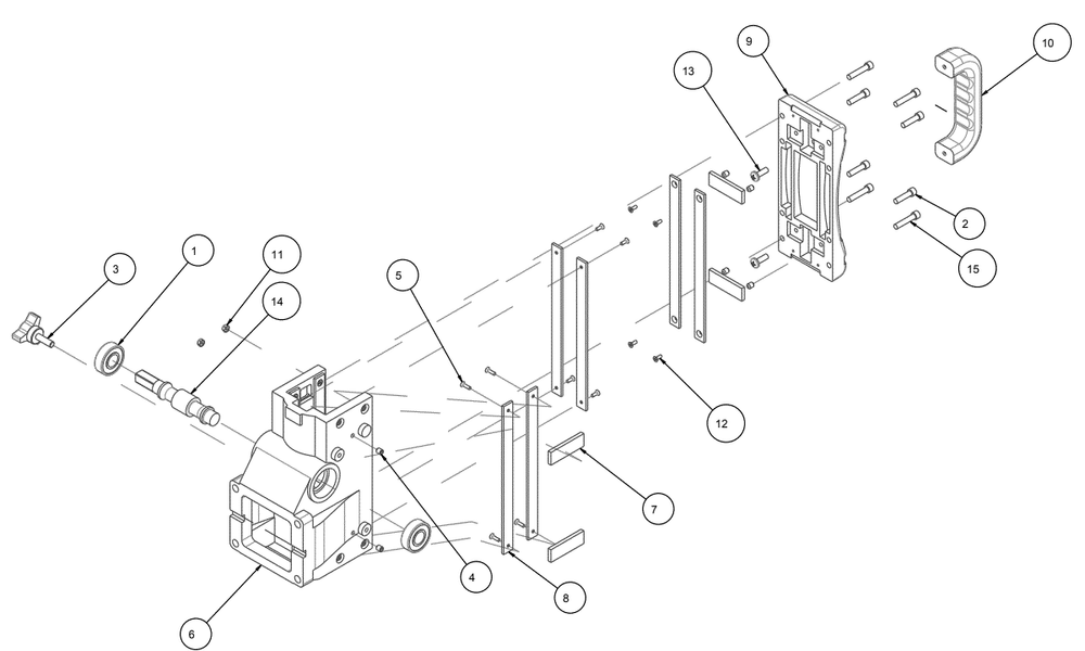 Section 10 Diagram and Parts List for 158425  MK Diamond Drill